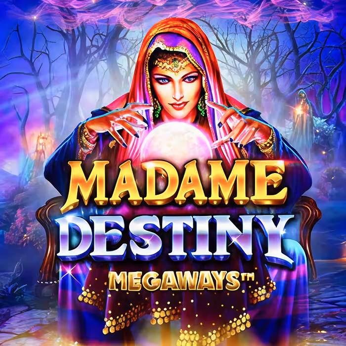 Madame Destiny slot oyunu - ücretsiz döndürmeler ve wild sembolleri ile mistik falcı temalı slot